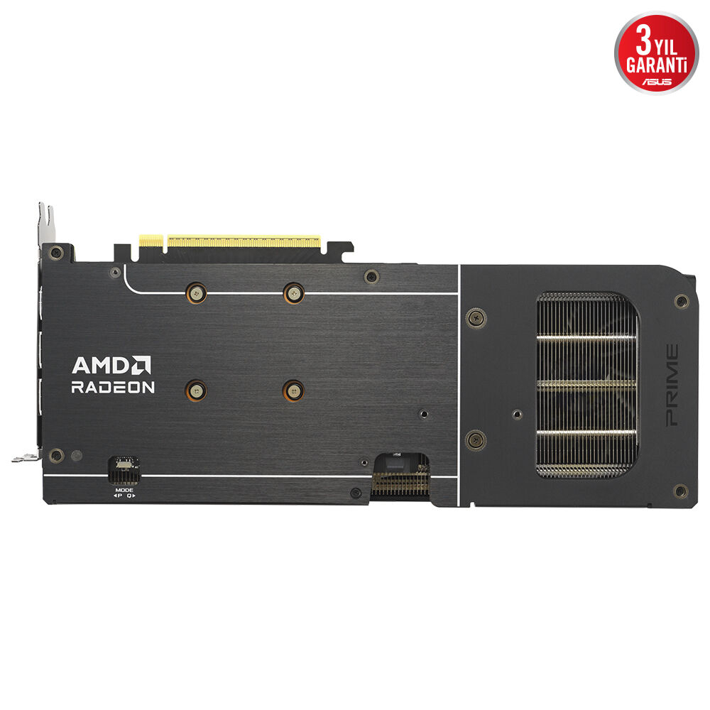 ASUS Prime AMD Radeon RX 9060XT 16GB PRIME-RX9060XT-O16G GDDR6 128Bit DX12 Gaming Ekran Kartı