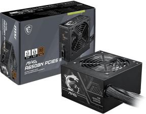 MSI MAG A650BN PCIE5 II 650W 80+ Bronze 120mm Fan Power Supply