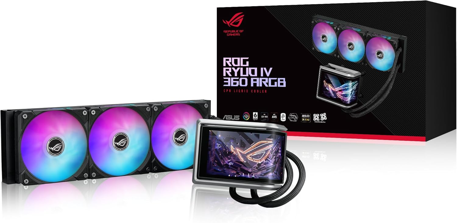 ASUS ROG RYUO IV 360 ARGB 360mm Beyaz İşlemci Sıvı Soğutucu