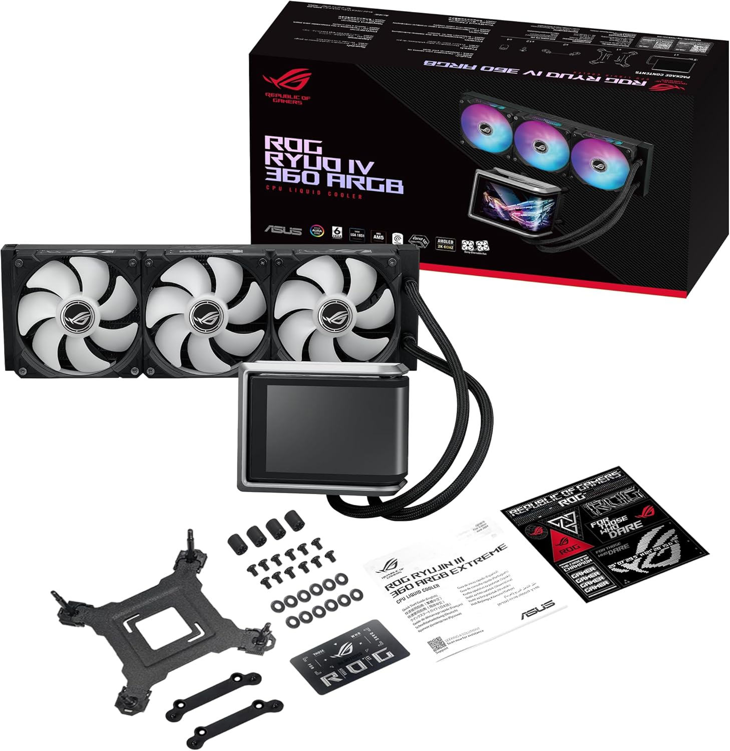 ASUS ROG RYUO IV 360 ARGB 360mm Beyaz İşlemci Sıvı Soğutucu