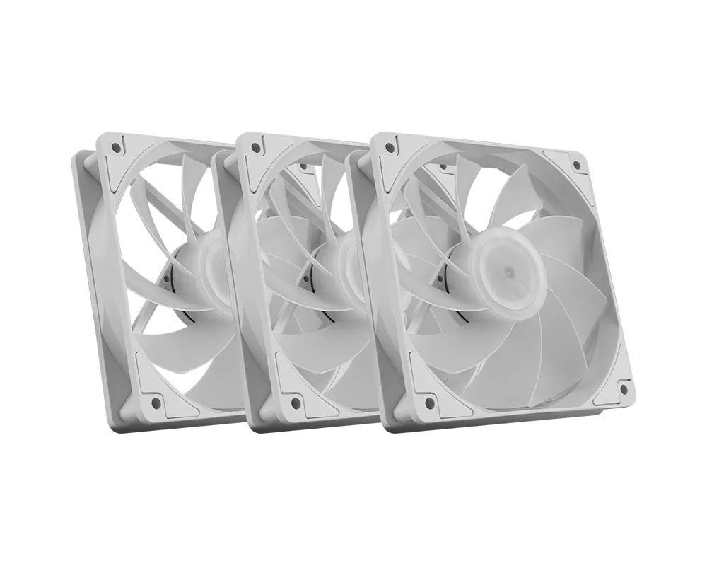 MSI MAG F120 ARGB WHITE-3RW 120mm ARGB Beyaz Kasa Fanı