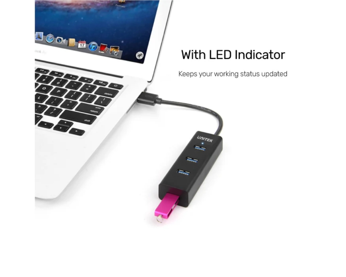 Unitek 4 Port Güçlendirilmiş USB 3.0 Hub (Y-3089)