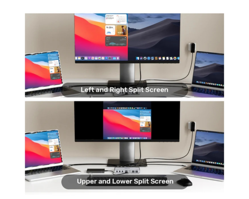 Unitek USB-C 10Gbps HDMI Split-Screen KVM Switch (D1118AGY01-EU)