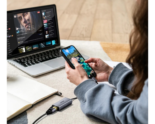 Unitek USB-C 10Gbps HDMI Split-Screen KVM Switch (D1118AGY01-EU)