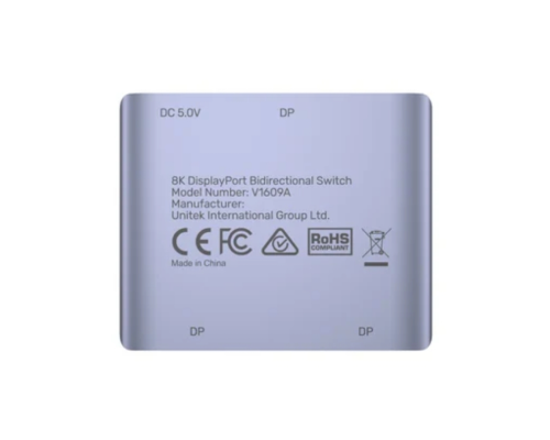 Unitek 8K DisplayPort Çift Yönlü Switch (V1609A)