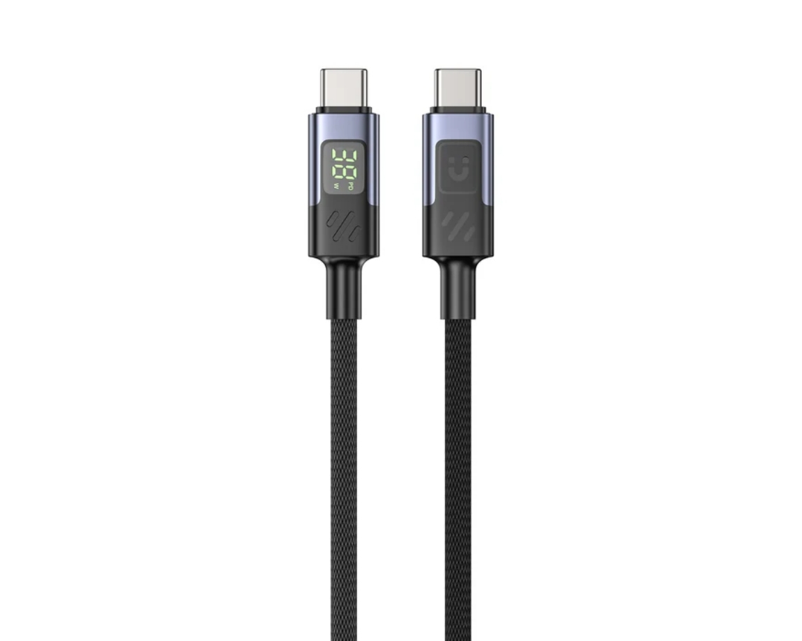 Unitek LED Ekranlı 60W USB-C Şarj Kablosu USB2.0 (C14158ABK01-1M)