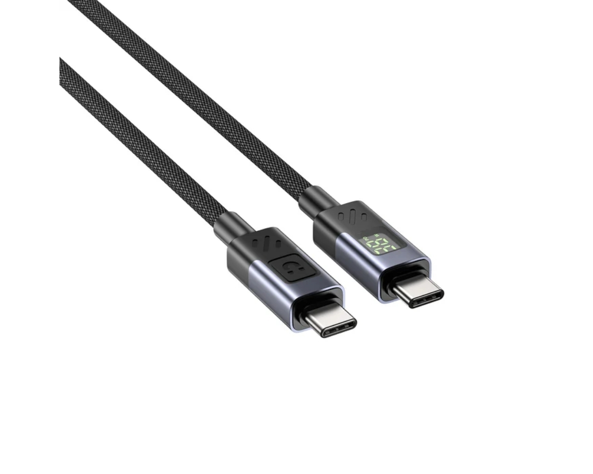 Unitek LED Ekranlı 60W USB-C Şarj Kablosu USB2.0 (C14158ABK01-1M)