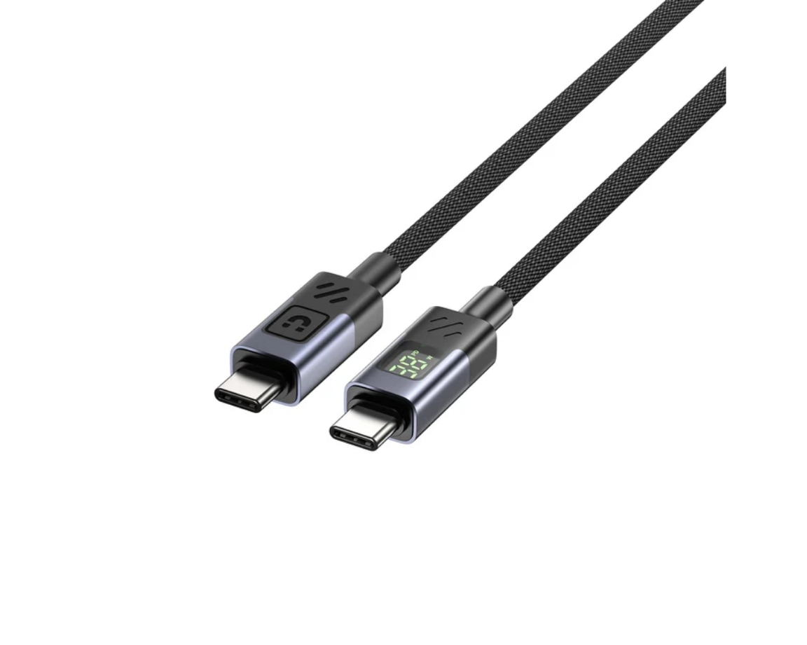 Unitek LED Ekranlı 60W USB-C Şarj Kablosu USB2.0 (C14158ABK01-1M)