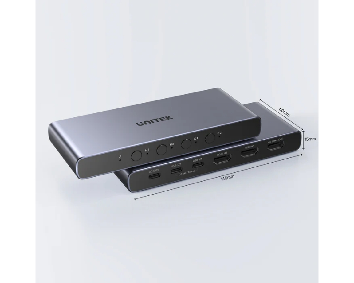 Unitek 4K HDMI/ USB-C Switch 4 Girişi 1 Çıkış (V1313AGY01-EU)