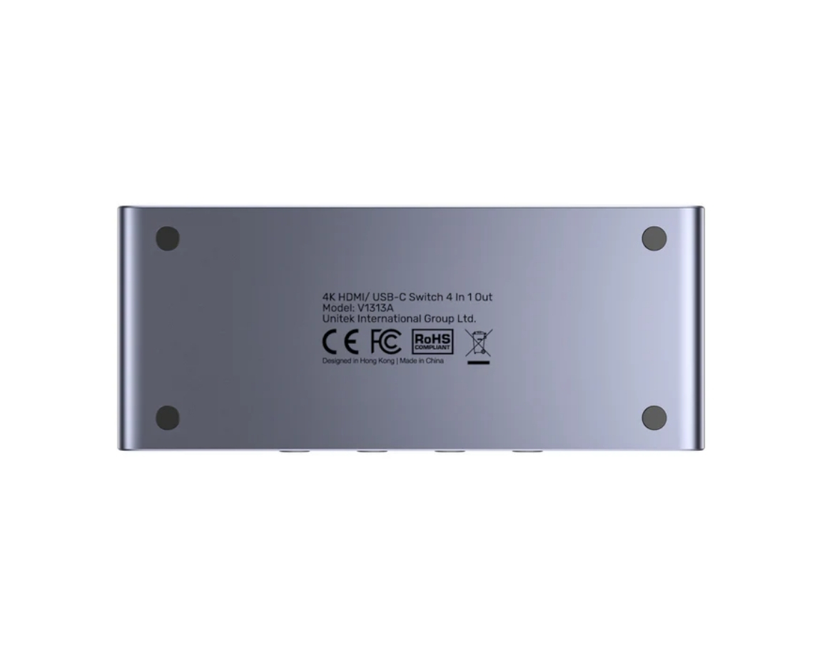 Unitek 4K HDMI/ USB-C Switch 4 Girişi 1 Çıkış (V1313AGY01-EU)