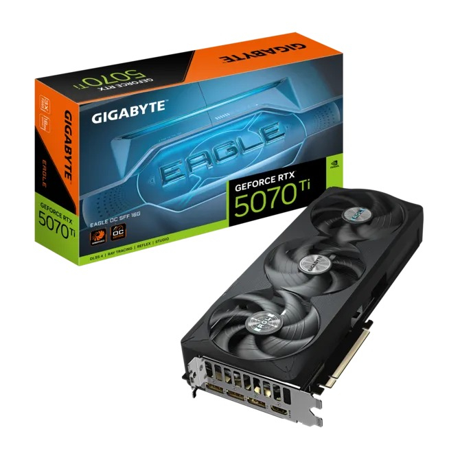 Gigabyte GeForce RTX 5070 Ti EAGLE OC SFF GV-N507TEAGLE OC-16GD GDDR7 16G Gaming (Oyuncu) Ekran Kartı