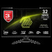 MSI MAG 321CQF E18 31.5″ 180Hz 0.5ms 2K FreeSync HDR Ready WQHD Rapid VA Curved 1500R Gaming Monitör