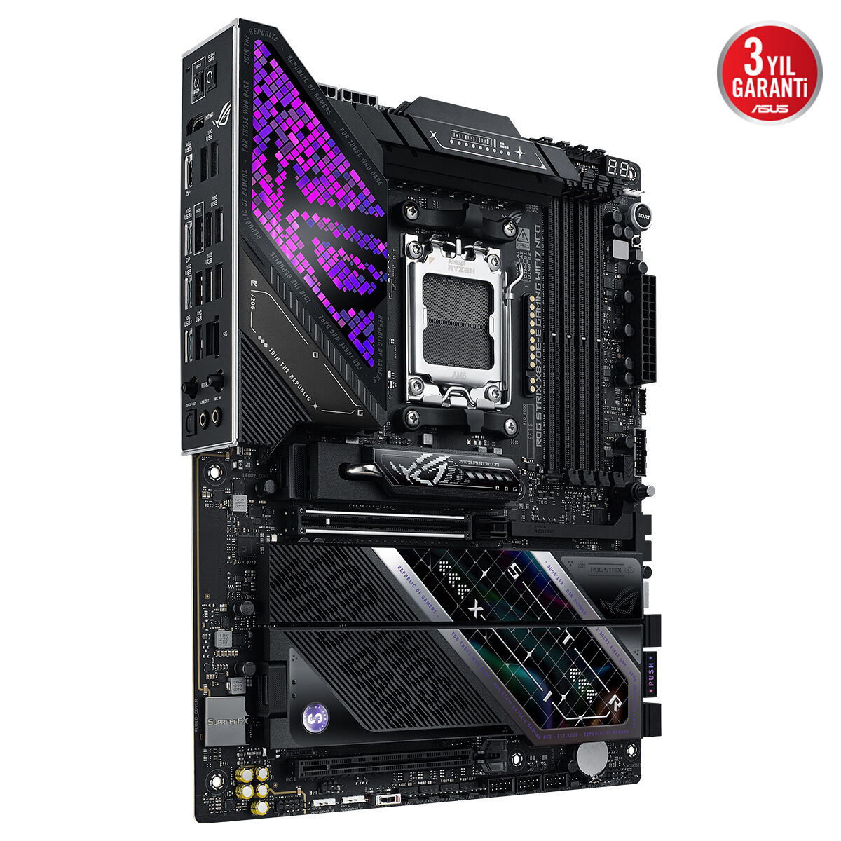 ASUS ROG STRIX X870E-E GAMING WIFI7 NEO AMD X870 AM5 DDR5 9000 HDMI Gaming (Oyuncu) Anakart