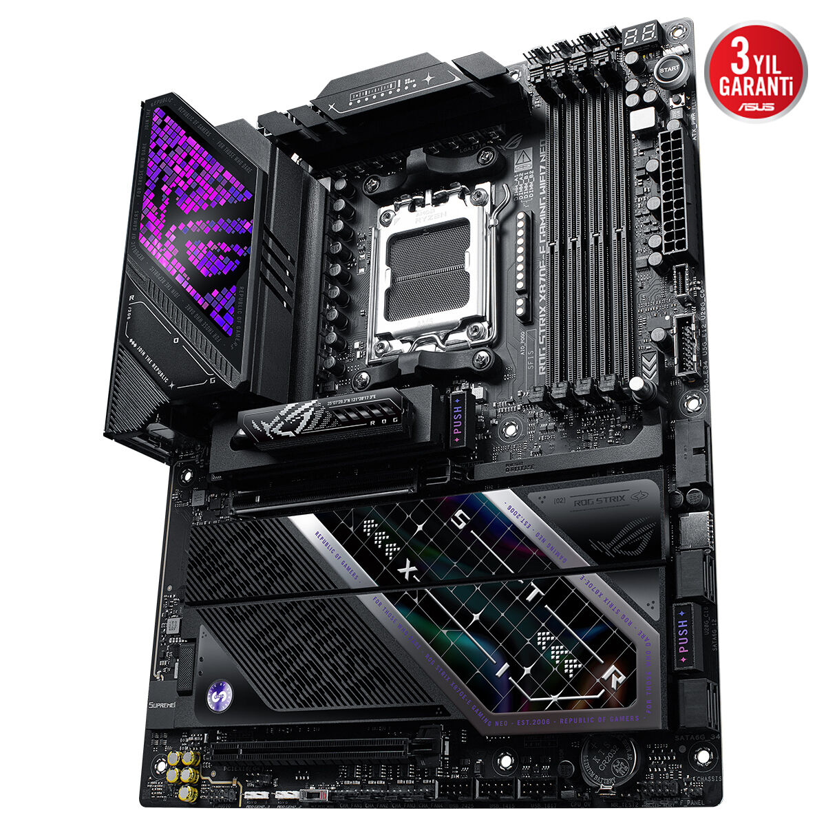 ASUS ROG STRIX X870E-E GAMING WIFI7 NEO AMD X870 AM5 DDR5 9000 HDMI Gaming (Oyuncu) Anakart