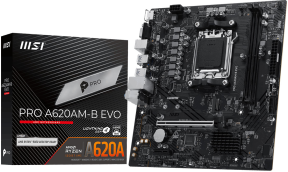 MSI PRO A620AM-G EVO WIFI 7200MHz(OC) DDR5 Soket AM5 M.2 HDMI DP mATX  Gaming Anakart