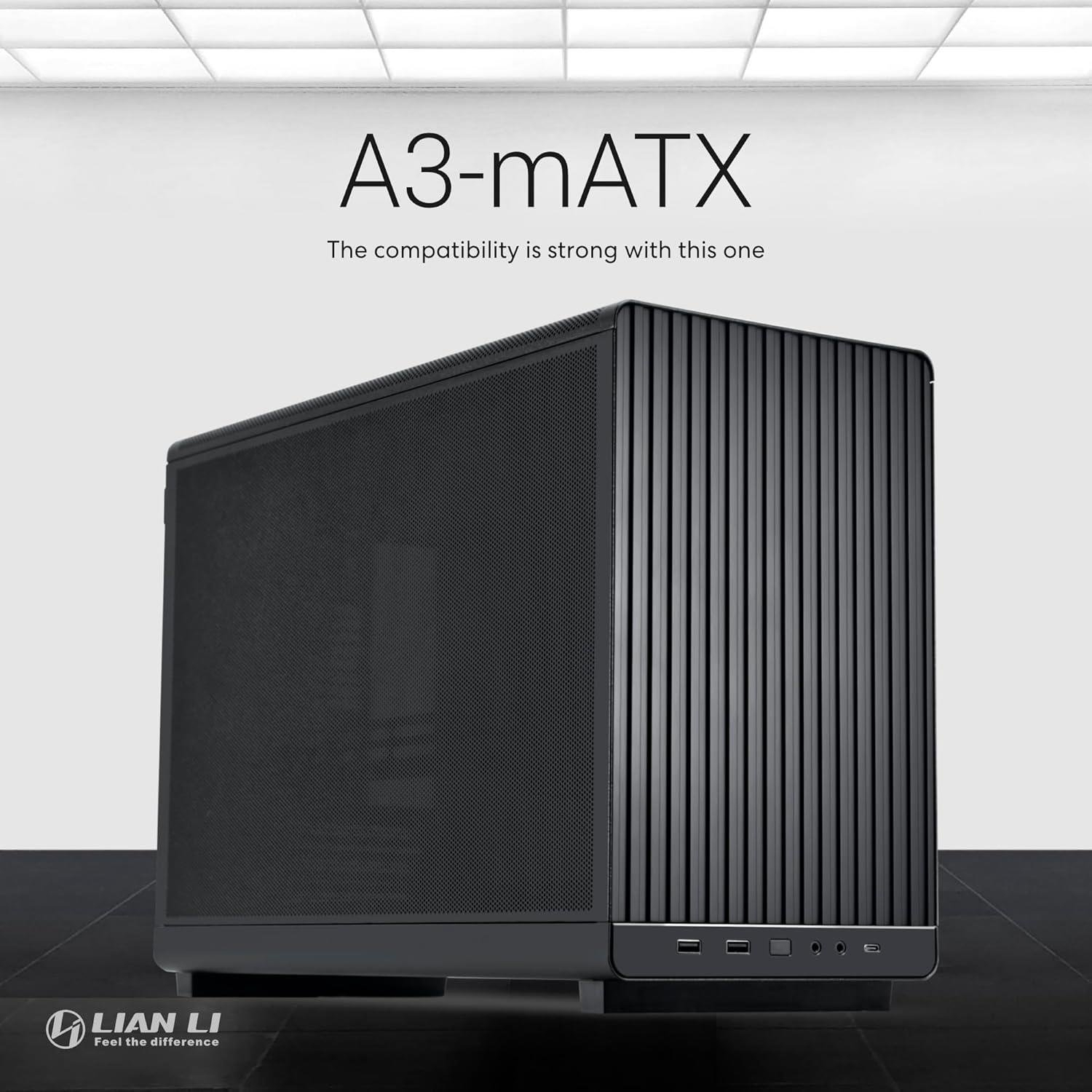 Lian Li Dan Case A3 Siyah Ahşap M-ATX Mini-Tower Kasa