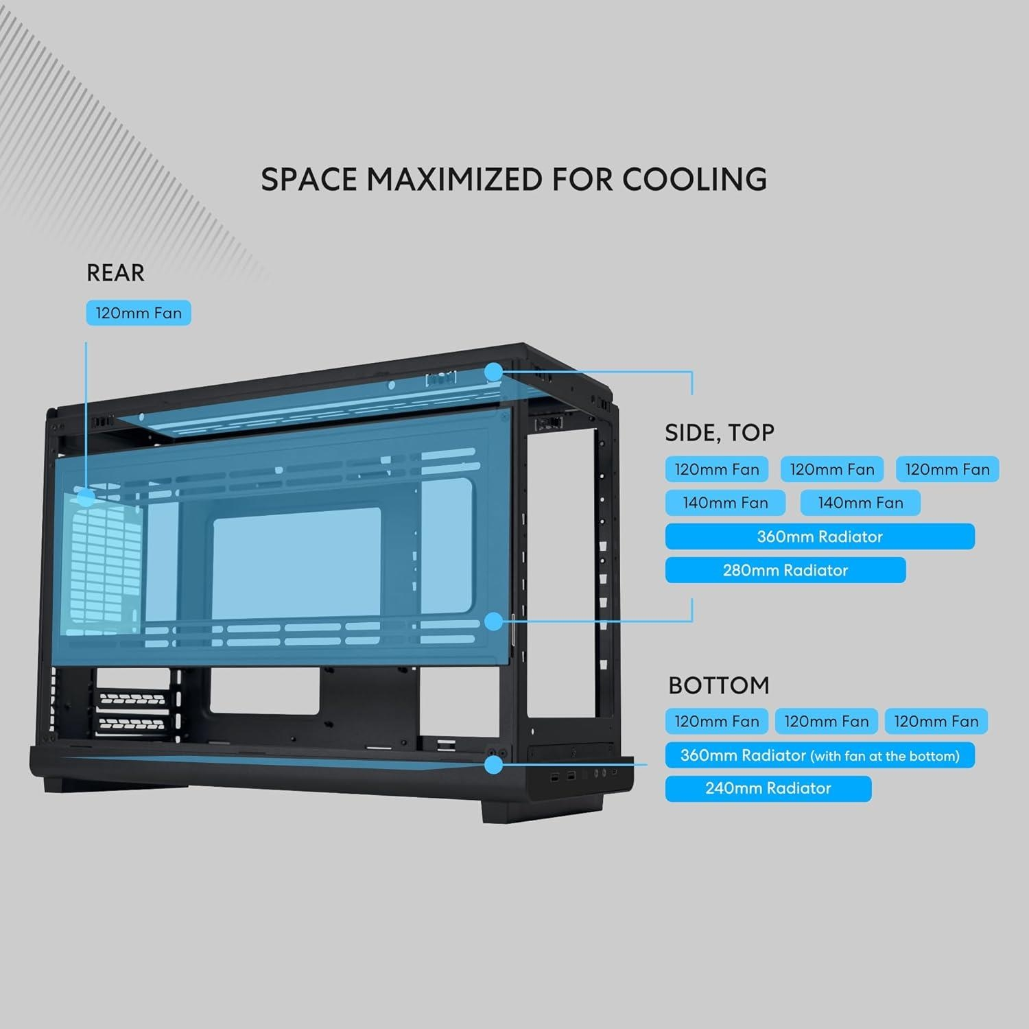 Lian Li Dan Case A3 Siyah Ahşap M-ATX Mini-Tower Kasa