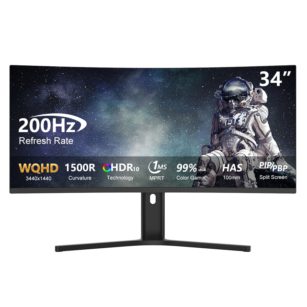DAHUA LM34-E330CA 34″ 200Hz 1ms HDMI DP Adaptive Sync HDR10 WQHD VA Curved 1500R Gaming Monitör