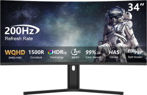 DAHUA LM34-E330CA 34″ 200Hz 1ms HDMI DP Adaptive Sync HDR10 WQHD VA Curved 1500R Gaming Monitör