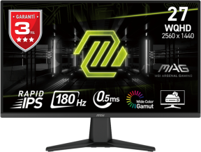 MSI MAG 275QF E20 27″ 200Hz 0.5ms 2K WQHD Adaptive Sync Rapid IPS Gaming Monitör