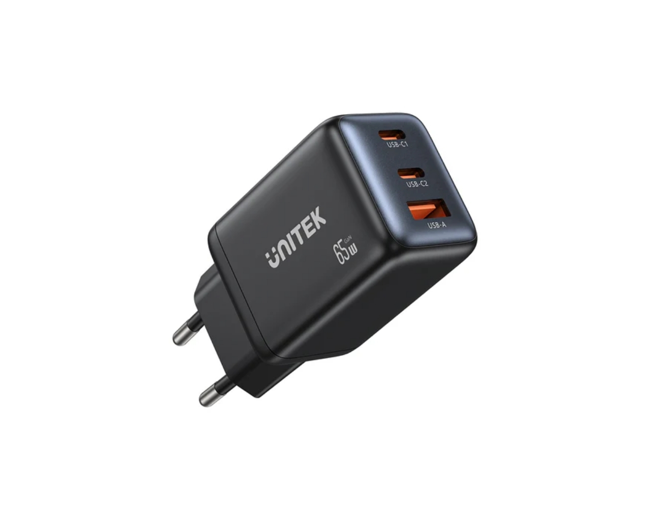 Unitek Zeno 65W 3 Portlu GaN Şarj Cihazı (P1130ABK01-EU)