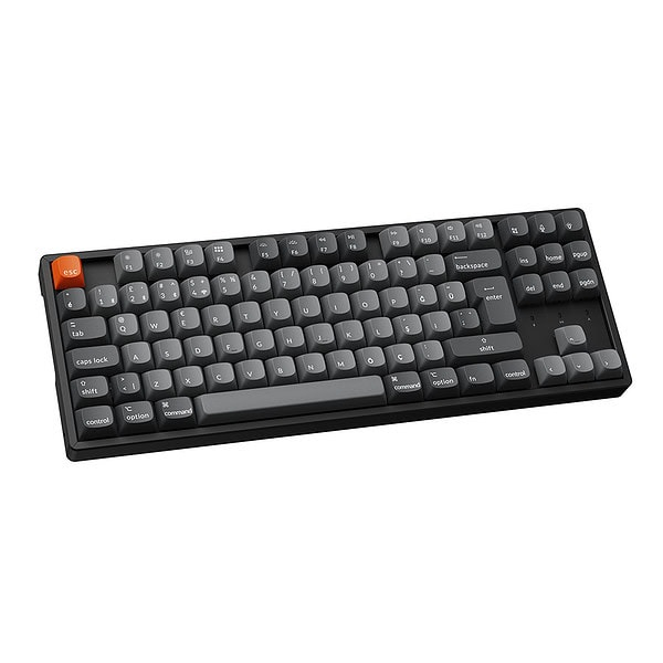 Keychron K8 Max %80 TKL  RGB Red Switch K8M-J1-TR Kablosuz Hotswap Türkçe Mekanik Karbon Siyah Gaming Klavye
