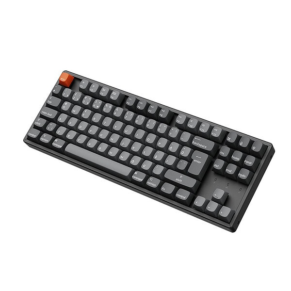 Keychron K8 Max %80 TKL  RGB Red Switch K8M-J1-TR Kablosuz Hotswap Türkçe Mekanik Karbon Siyah Gaming Klavye