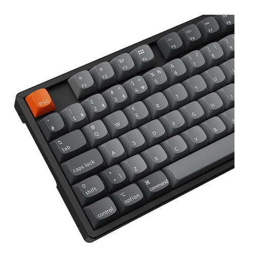 Keychron K8 Max %80 TKL  RGB Red Switch K8M-J1-TR Kablosuz Hotswap Türkçe Mekanik Karbon Siyah Gaming Klavye