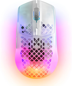 SteelSeries Aerox 3 Wireless 2022 Ghost  SSM62610 18.000 CPI 6 Tuş RGB Optik Kablosuz Gaming (Oyuncu) Mouse