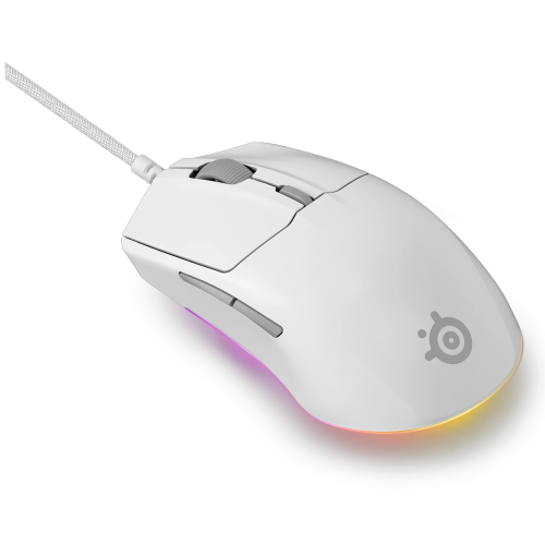 SteelSeries Rival 3 Gen 2 SSM62516 Optik 6 Tuş 8500DPI Beyaz Kablolu Gaming (Oyuncu) Mouse