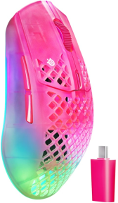 SteelSeries Aerox 3 WL Gen 2 MagentaHaze  SSM62716 26.000 DPI 6 Tuş RGB Optik Kablosuz Gaming (Oyuncu) Mouse