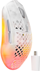SteelSeries Aerox 3 WL Gen 2 Ghost SSM62715 26.000 DPI 6 Tuş RGB Optik Kablosuz Gaming (Oyuncu) Mouse