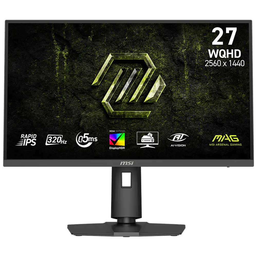 MSI MAG 274QPF X32 27″ 320Hz 0.5ms 2K AdaptiveSync HDR400 Pivot WQHD Rapid IPS Gaming Monitör