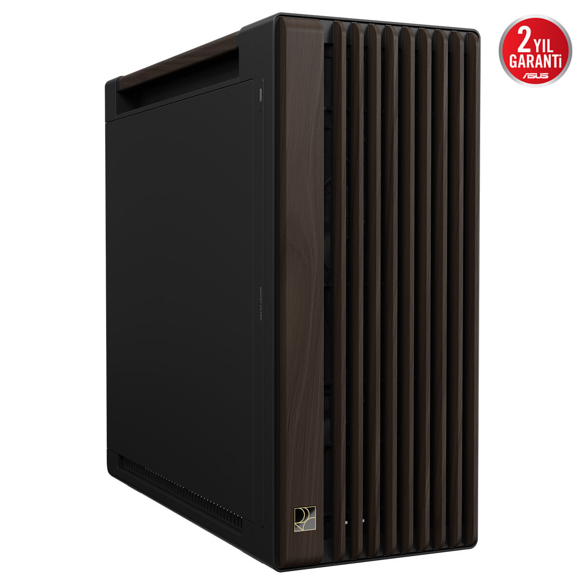 ASUS ProArt PA602 Walnut Wood Metal Modern Black Edition USB-C E-ATX Mid-Tower Gaming (Oyuncu) Kasası