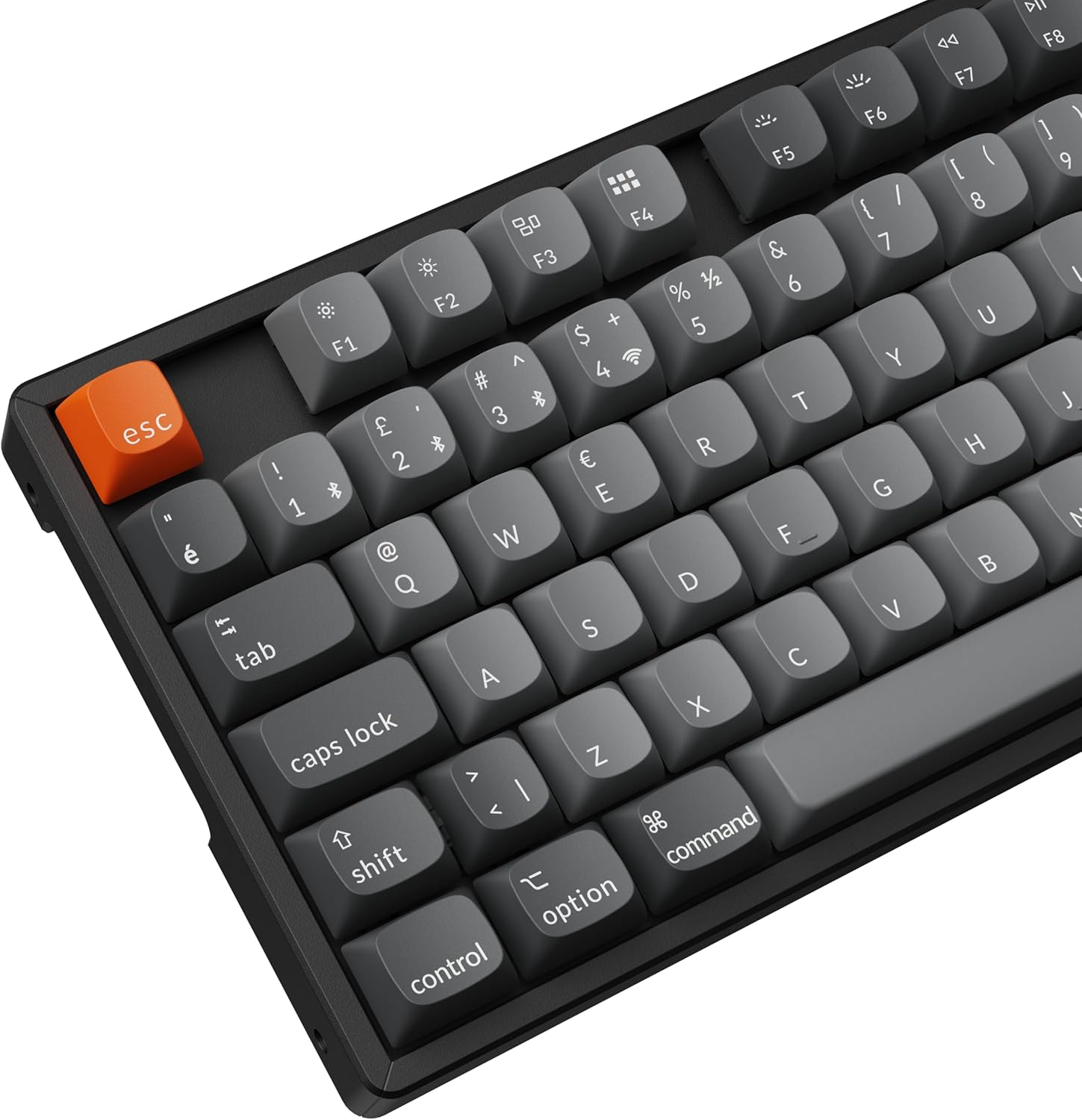 Keychron K8 Max %80 TKL  RGB Red Switch K8M-J1-TR Kablosuz Hotswap Türkçe Mekanik Karbon Siyah Gaming Klavye