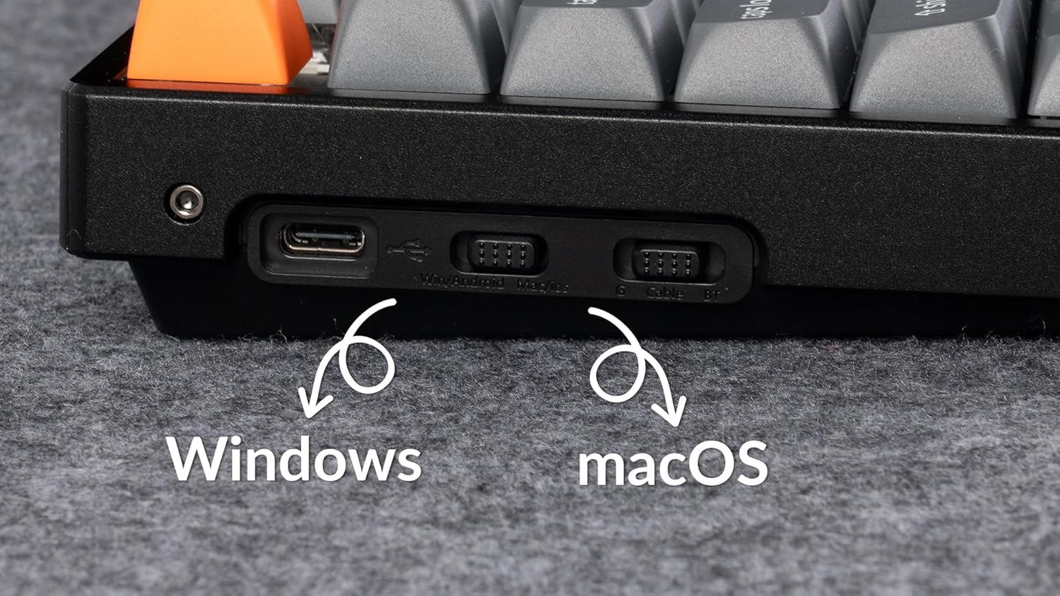 Keychron K8 Max %80 TKL  RGB Red Switch K8M-J1-TR Kablosuz Hotswap Türkçe Mekanik Karbon Siyah Gaming Klavye