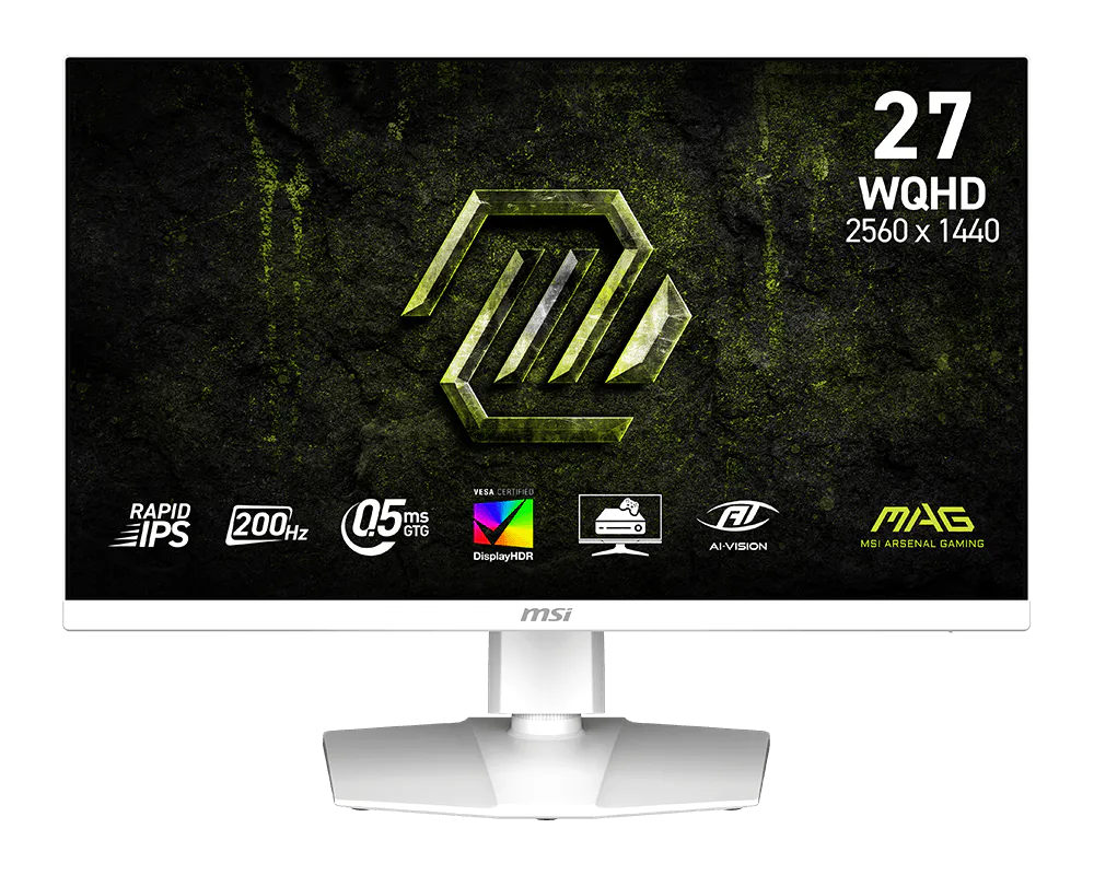 MSI MAG 274QRFW E20 27″ 200Hz 0.5 ms VESA DisplayHDR 400 Pivot 2K WQHD Fast IPS Gaming (Oyuncu) Monitör