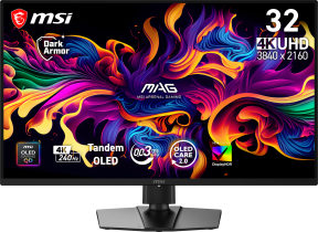 MAG 321UP QD-OLED X24 31,5” 240Hz 0.03 ms VESA DisplayHDR True Black 500 4K UHD QD-OLED Gaming (Oyuncu) Monitör