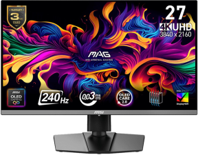 MSI MAG 272UP QD-OLED E16 26.5″ 165HZ 0.03ms G-SYNC FreeSync 4K UHD Gaming (Oyuncu) Monitör