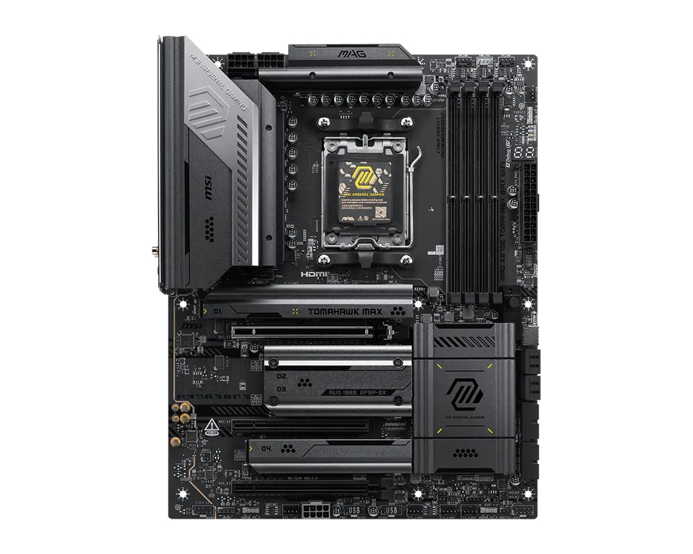 MSI MAG X870E TOMAHAWK MAX WIFI AM5 DDR5 8400(OC)MHz ATX Gaming (Oyuncu) Anakart