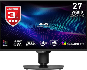 MSI MAG 274QPF X30MV 27″ 300Hz 0.5ms 2K WQHD Adaptive Sync Rapid VA Pivot Gaming Monitör
