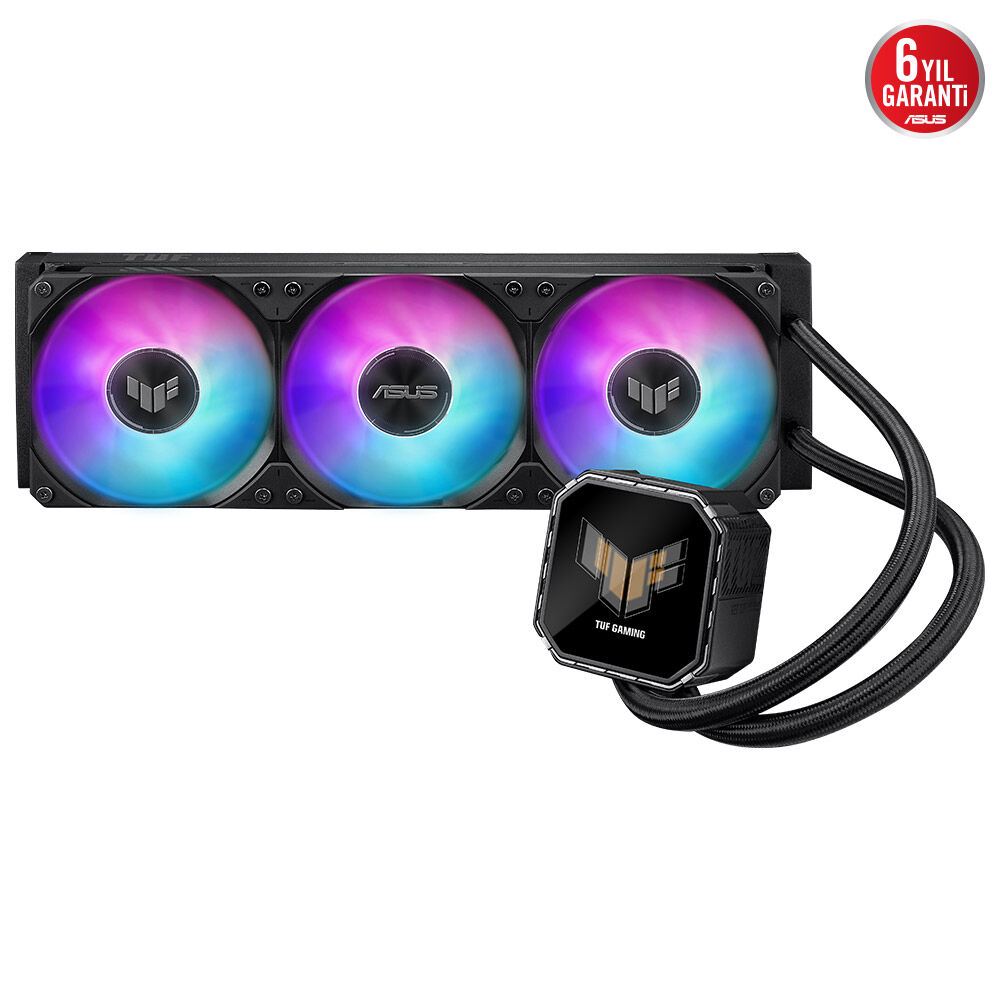 ASUS TUF Gaming LC III 360 TUF-GAMING-LC-III-360-ARGB-LCD 360mm Siyah İşlemci Sıvı Soğutucu