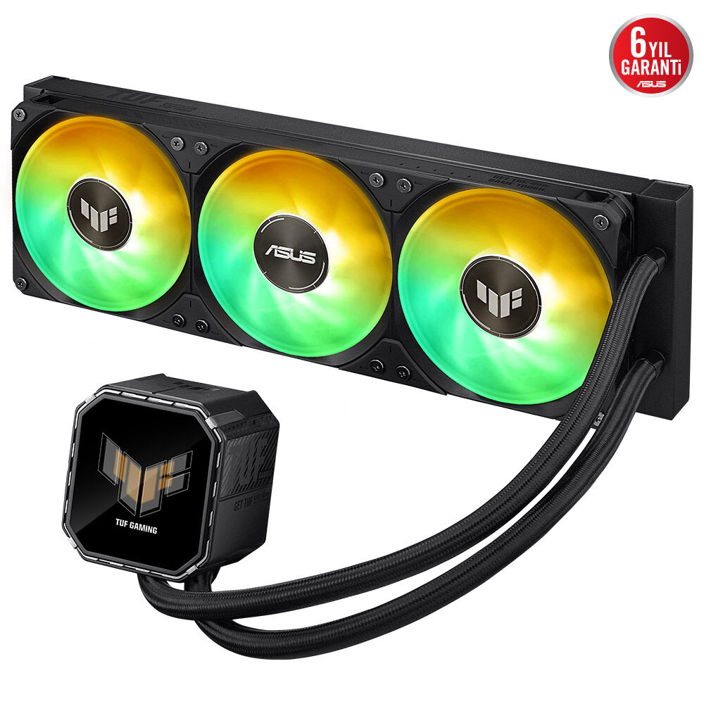 ASUS TUF Gaming LC III 360 TUF-GAMING-LC-III-360-ARGB-LCD 360mm Siyah İşlemci Sıvı Soğutucu