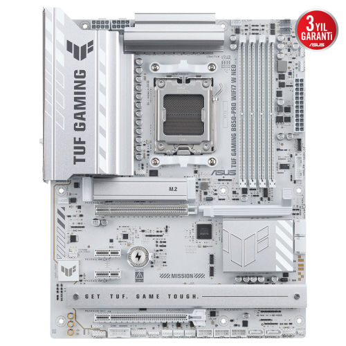 Asus TUF Gaming B850-PRO WIFI7 W NEO AMD B850 Soket AM5 DDR5 9000+MT/s(OC) Wi-Fi 7 ATX Anakart (90MB1NW0-M0EAY0)