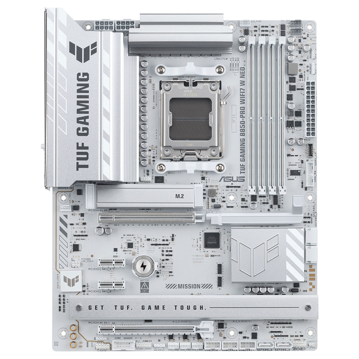 Asus TUF Gaming B850-PRO WIFI7 W NEO AMD B850 Soket AM5 DDR5 9000+MT/s(OC) Wi-Fi 7 ATX Anakart (90MB1NW0-M0EAY0)