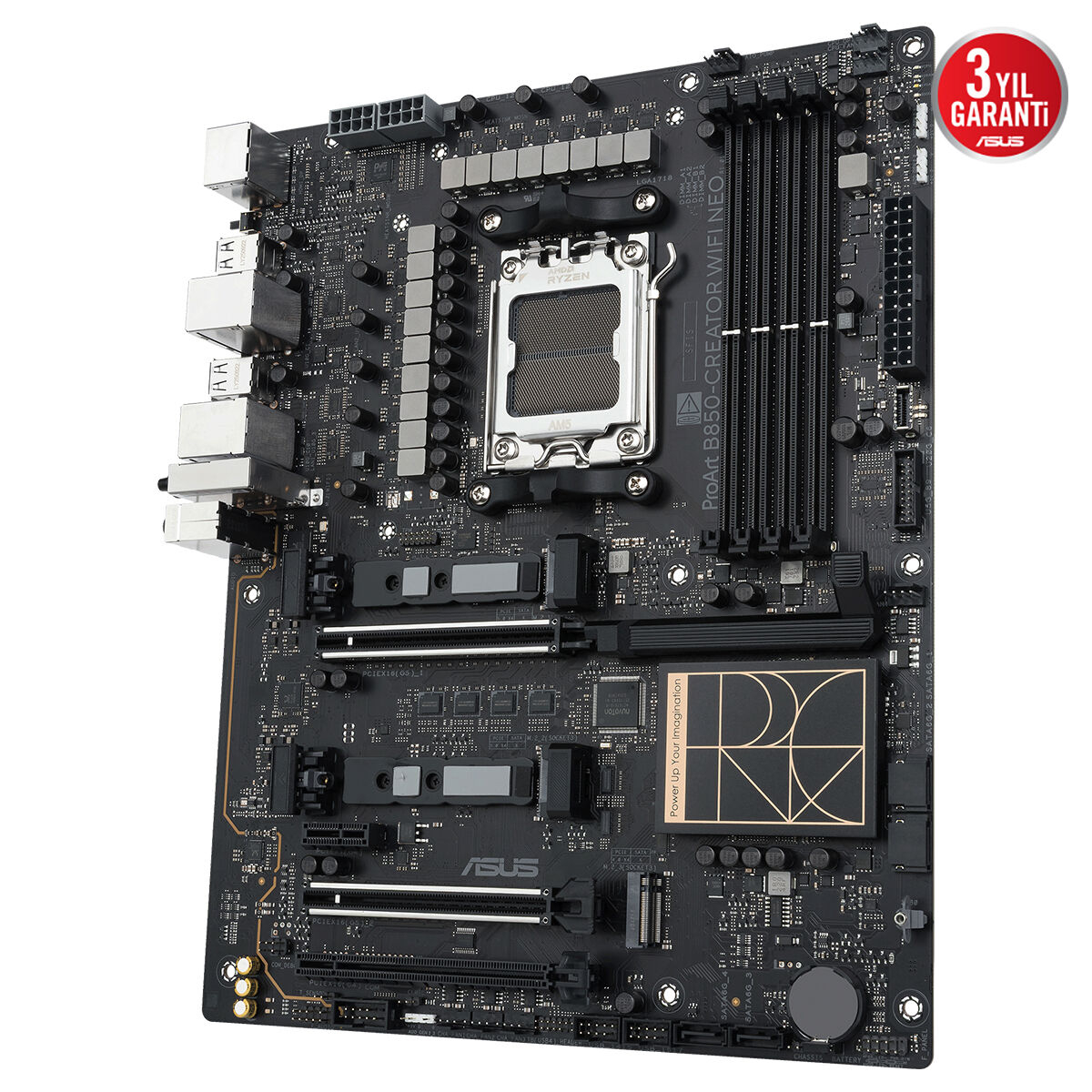 ASUS PROART B850-CREATOR WIFI NEO AMD B850 Soket AM5 DDR5 9000+MT/s(OC) Wi-Fi 7 ATX Anakart (90MB1P60-M0EAY0)
