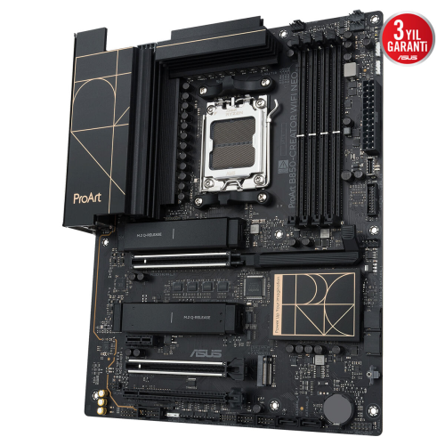ASUS PROART B850-CREATOR WIFI NEO AMD B850 Soket AM5 DDR5 9000+MT/s(OC) Wi-Fi 7 ATX Anakart (90MB1P60-M0EAY0)