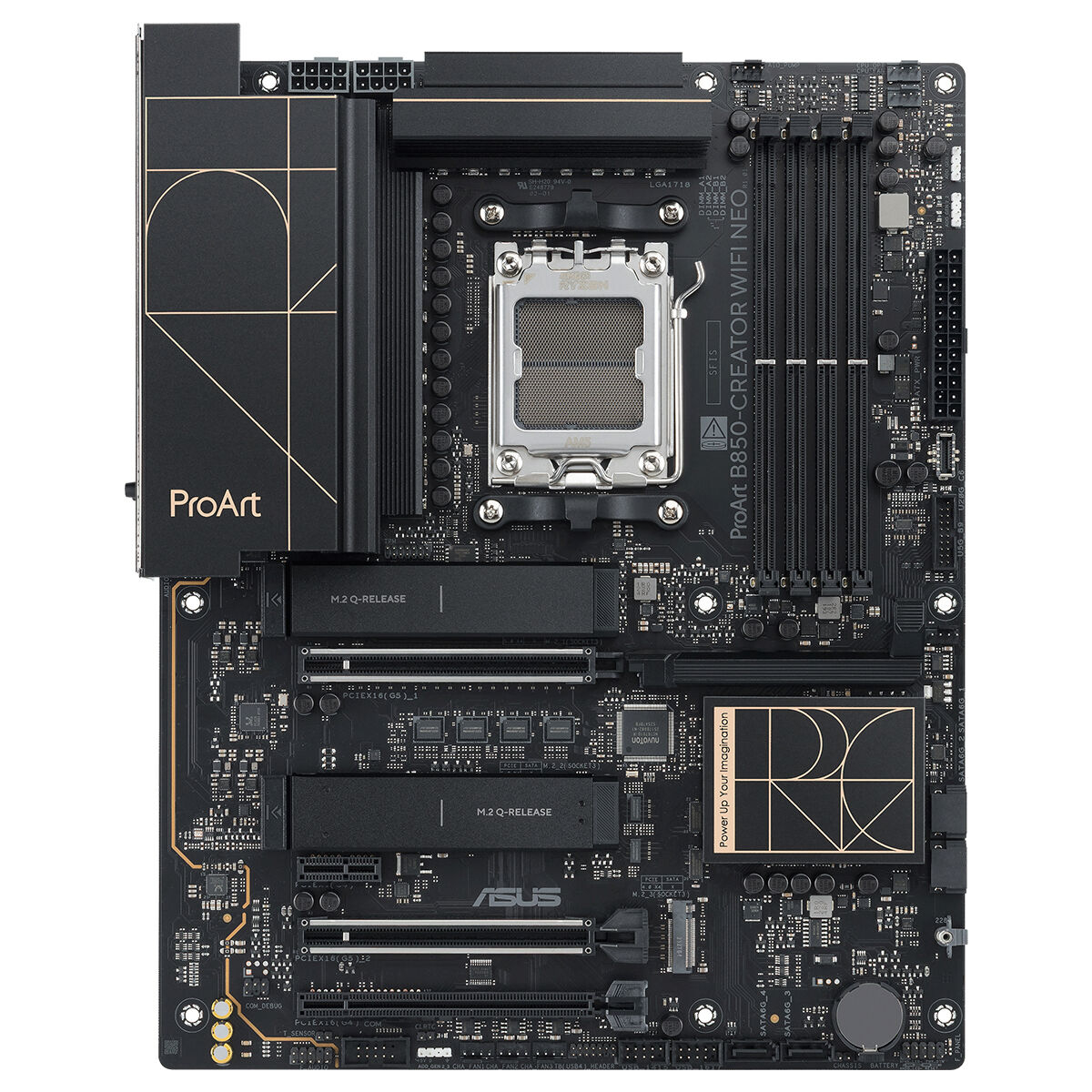 ASUS PROART B850-CREATOR WIFI NEO AMD B850 Soket AM5 DDR5 9000+MT/s(OC) Wi-Fi 7 ATX Anakart (90MB1P60-M0EAY0)