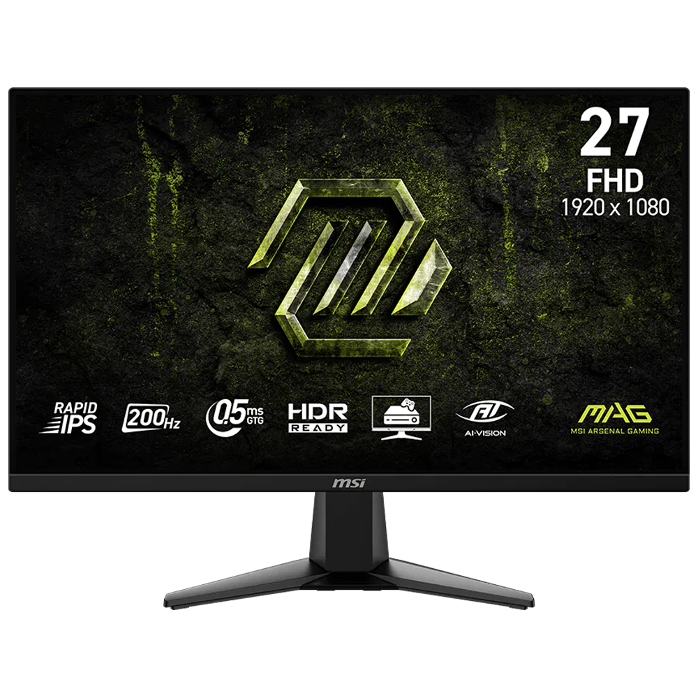 MSI MAG 275F E20 27″ 200Hz 0.5ms AdaptiveSync HDR Ready FHD Rapid IPS Gaming Monitör