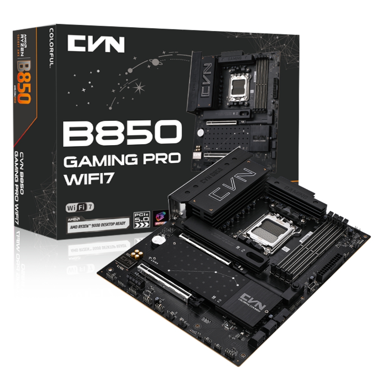COLORFUL CVN B850 GAMING PRO WIFI7 V14 AM5 DDR5 8000MHz ATX Gaming (Oyuncu) Anakart
